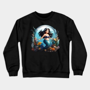 Sirenas Mermaid Plus Size Princess Crewneck Sweatshirt